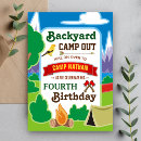 Search for camp out birthday invitations Adventure