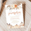 Search for floral pumpkin baby shower invitations Autumn