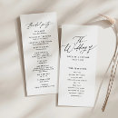 Search for bridal party programmes Black and white