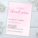Search for cloud baby girl shower invitations Elegant