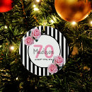 Search for white flower christmas tree decorations black and white