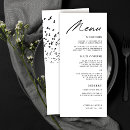 Search for black and white wedding menus Classy