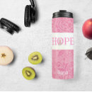 Search for breast cancer travel mugs hope