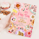 Search for pink and gold tea party invitations Girl