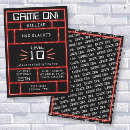 Search for gamer birthday invitations Name has reached level