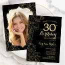 Search for photo 30th birthday invitations Elegant