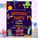 Search for zombies birthday invitations Kids