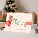 Search for cute dog christmas cards Merry and bright