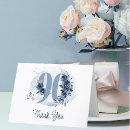 Search for 90th birthday thank you cards Floral