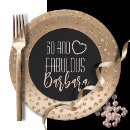 Search for pink and black plates 60th birthday party