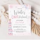 Search for winter onederland girl invitations Snowflakes