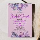 Search for plum bridal shower invitations Lavender