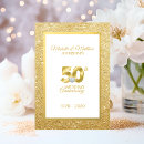 Search for wedding anniversary invitations gold
