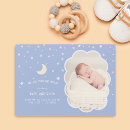 Search for moon birth announcement cards Elegant