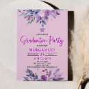 Search for lavender graduation invitations Purple