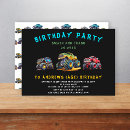 Search for monster truck birthday invitations Cute