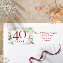 Search for ruby wedding anniversary return address labels Forty
