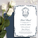 Search for navy blue bridal brunch invitations Script