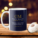 Search for dark blue and gold mugs Elegant