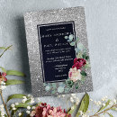Search for mint and silver wedding invitations Modern