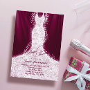 Search for burgundy bridal shower invitations Dress