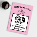 Search for funny adult humor birthday invitations For her