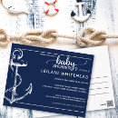 Search for blue anchor postcards Baby shower