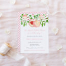 Search for sweet little peach baby shower invitations Peaches