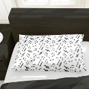 Search for music notes pillowcases Pattern