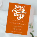 Search for burnt orange save the dates Simple minimalist typography