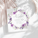 Search for purple flowers engagement party invitations Summer