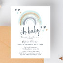 Search for heart baby boy shower invitations Boho
