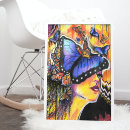 Search for butterfly woman art Portrait