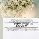 Search for white daisy return address labels Rustic