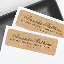 Search for romantic script return address labels Cute pretty romantic