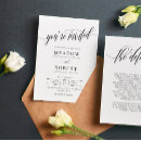 Search for double sided wedding invitations Calligraphy