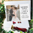 Search for post marriage party invitations Nothing fancy just love