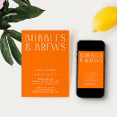 Search for bubbles and brews invitations Couples shower