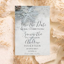 Search for winter wonderland save the dates Silver