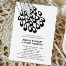 Search for white peacock invitations Black and white