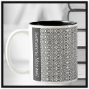 Search for hot chocolate mugs Black and white
