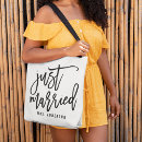Search for just married bags Black and white