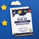 Search for girls outer space birthday invitations Blast off