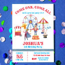 Search for clown birthday invitations Circus
