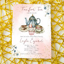 Search for tea time baby shower invitations Elegant