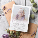 Search for lilac christening invitations Purple