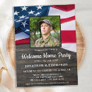 Search for patriotic welcome home invitations Military