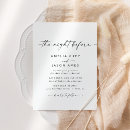 Search for the night before wedding invitations Typography