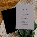 Search for black and grey invitations Elegant