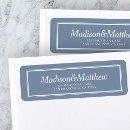 Search for typography wedding return address labels Couple names